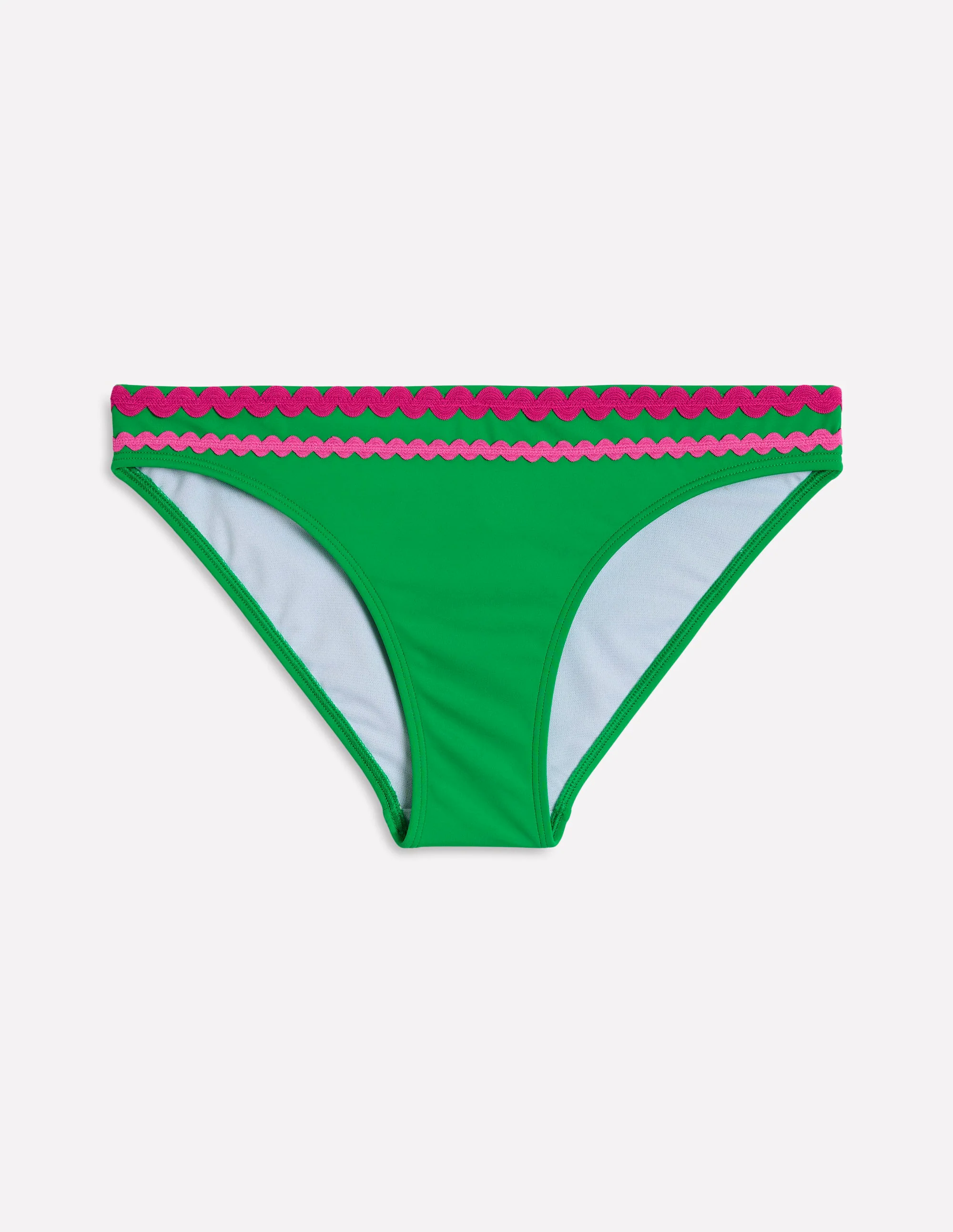 Porto Bikini Bottoms-Bright Green Rik Rak