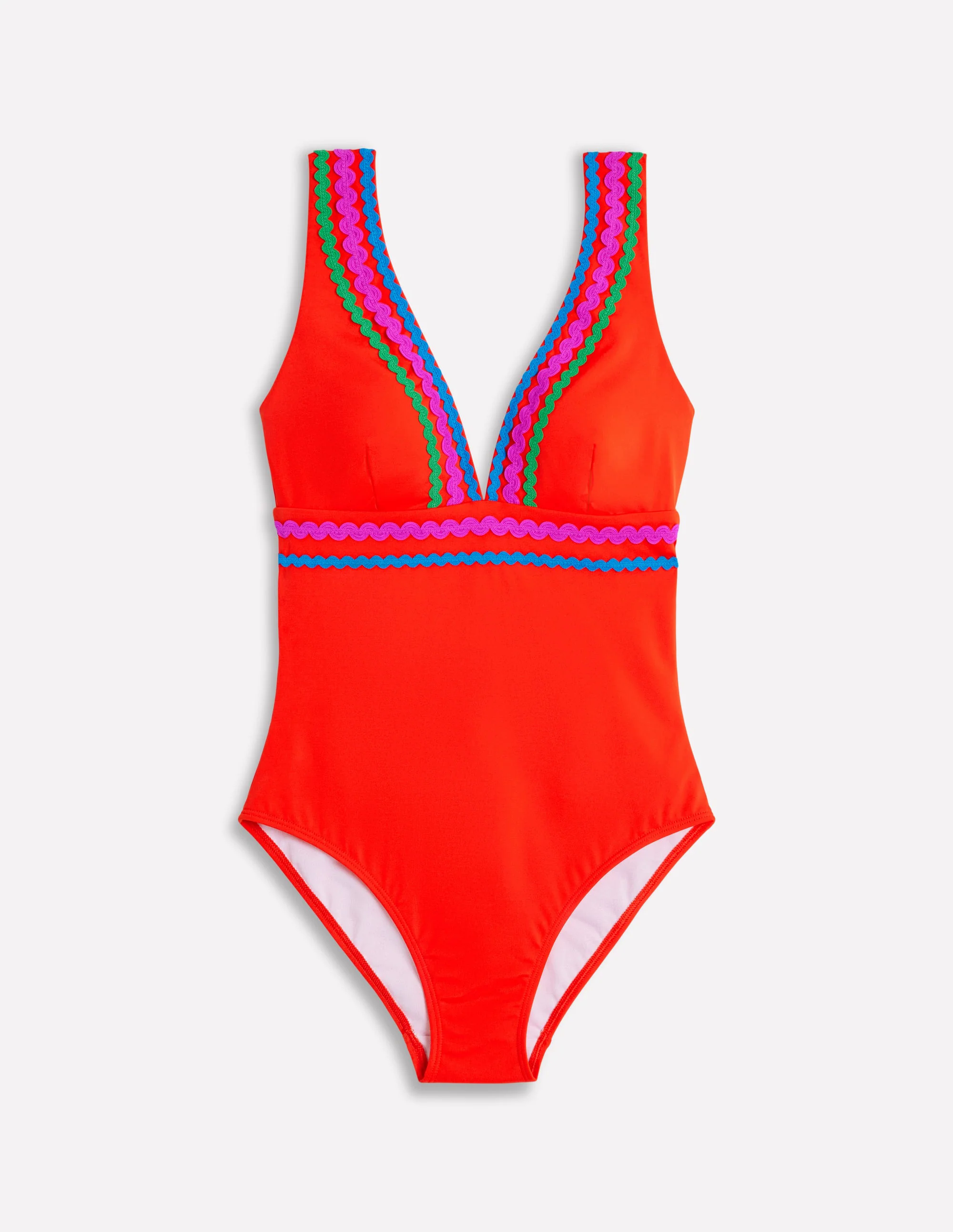Porto V-Neck Swimsuit-Fire Red Rik Rak