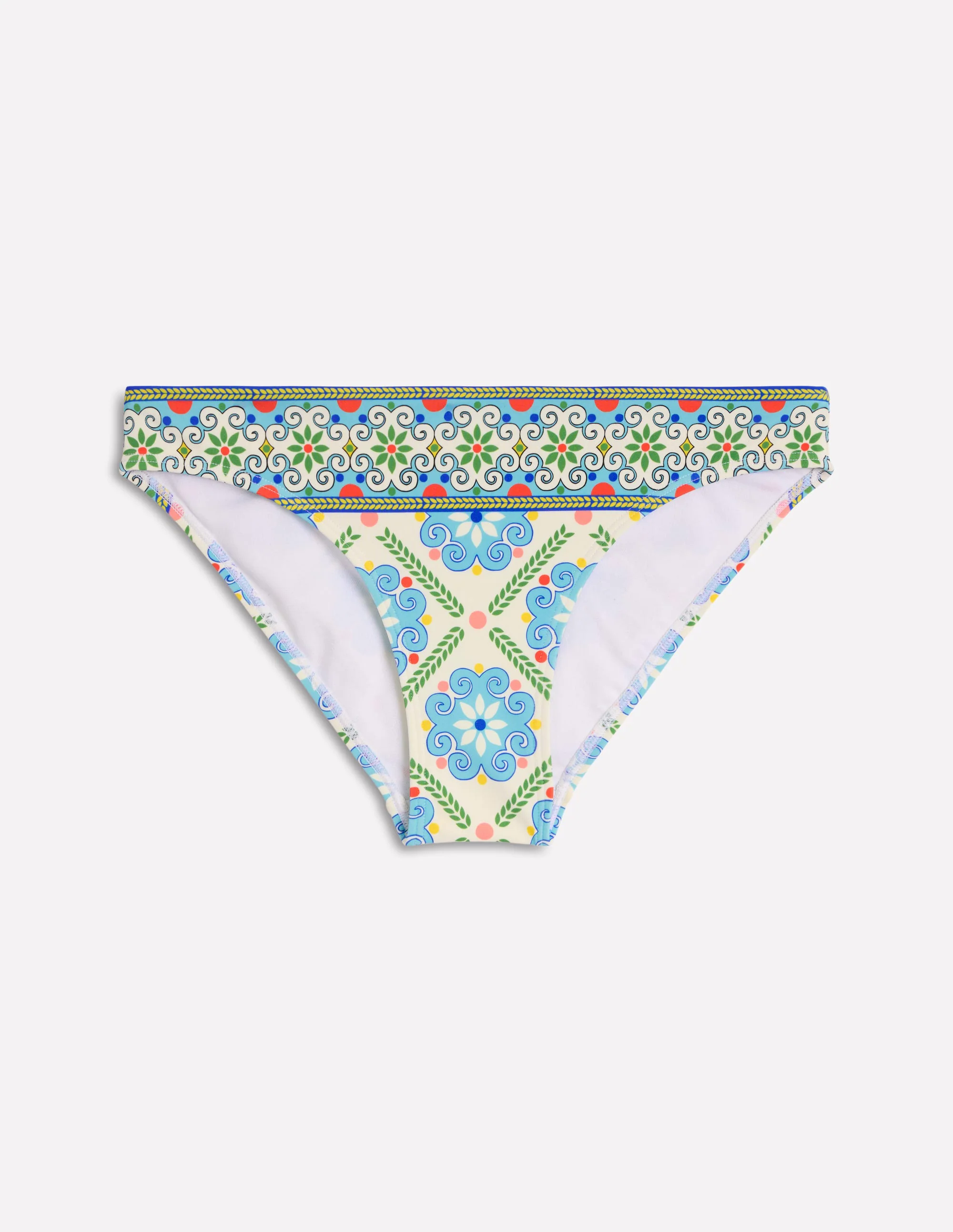 Porto Bikini Bottoms-Multi, Citrus Vine Tile