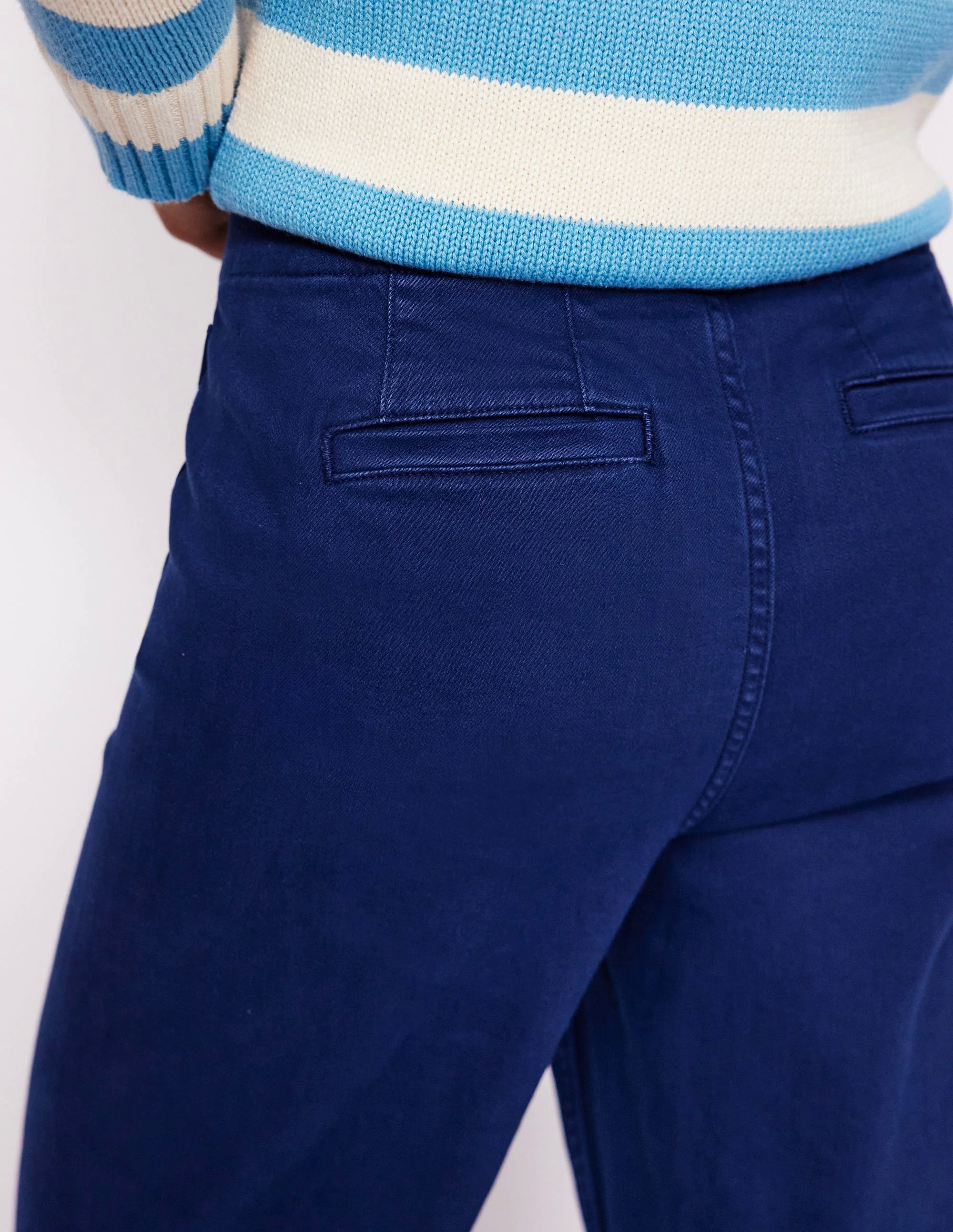Primrose Patch Pocket Pants-Navy