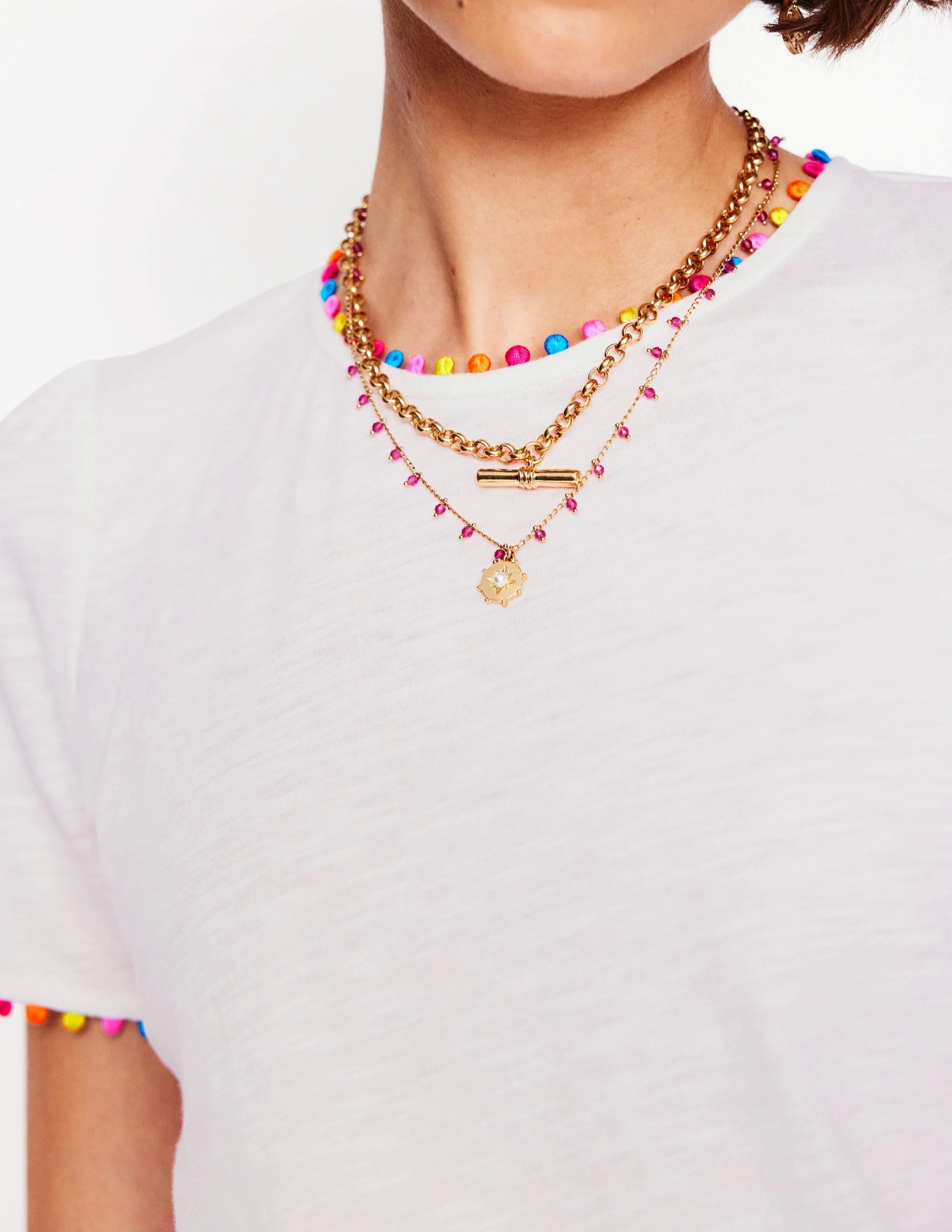 Ali Jersey T-Shirt-White, Multi