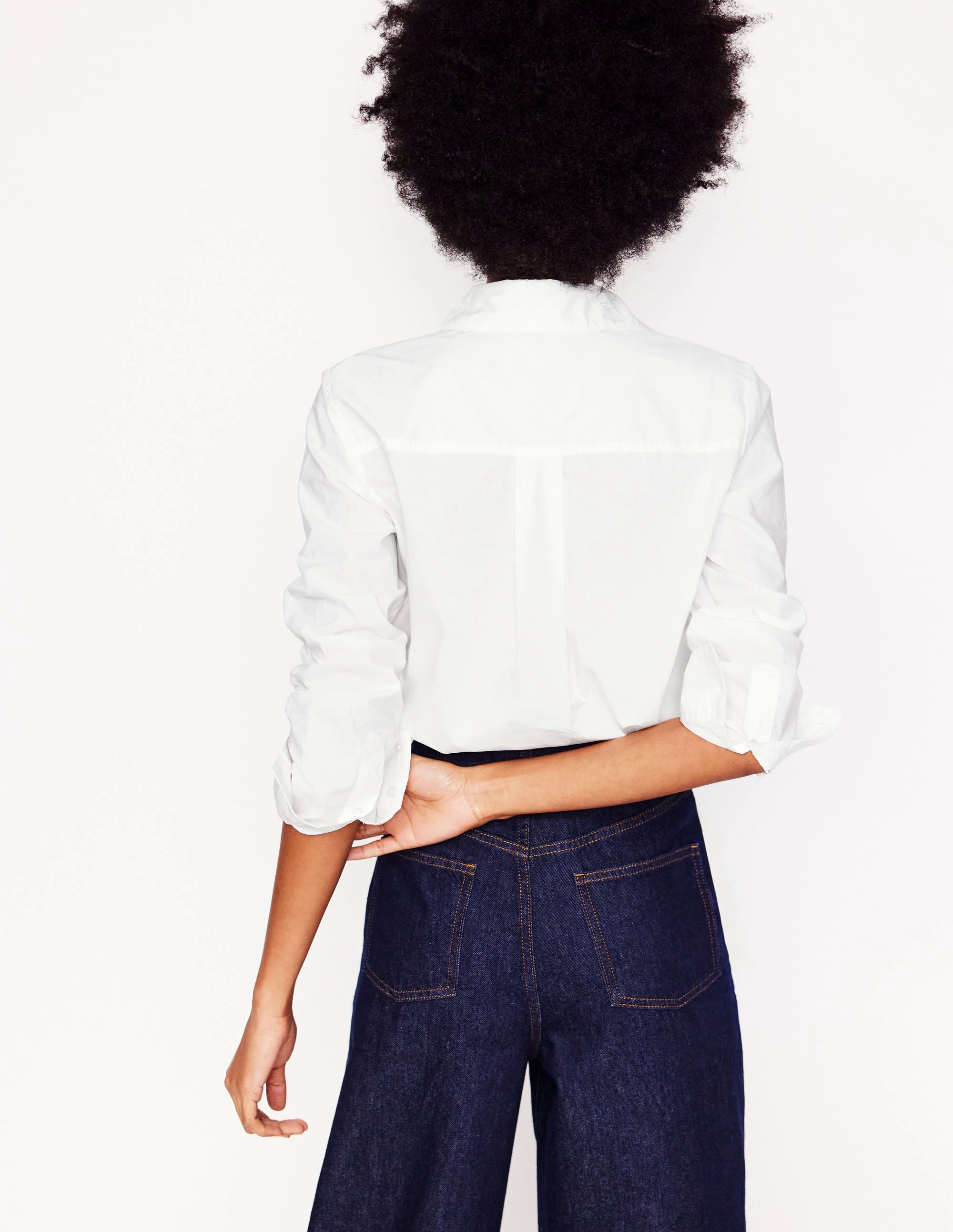 Sienna Cotton Shirt-White