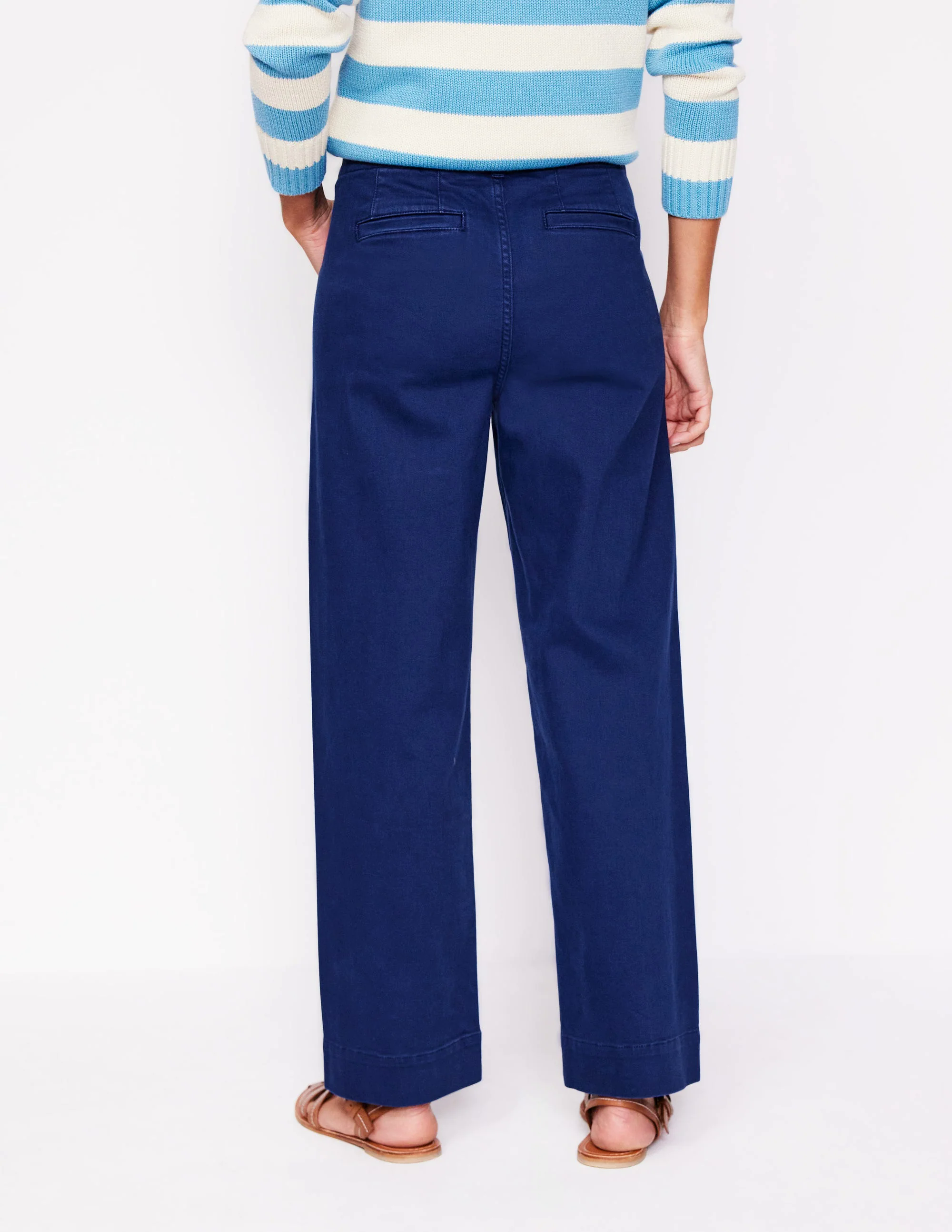 Primrose Patch Pocket Pants-Navy