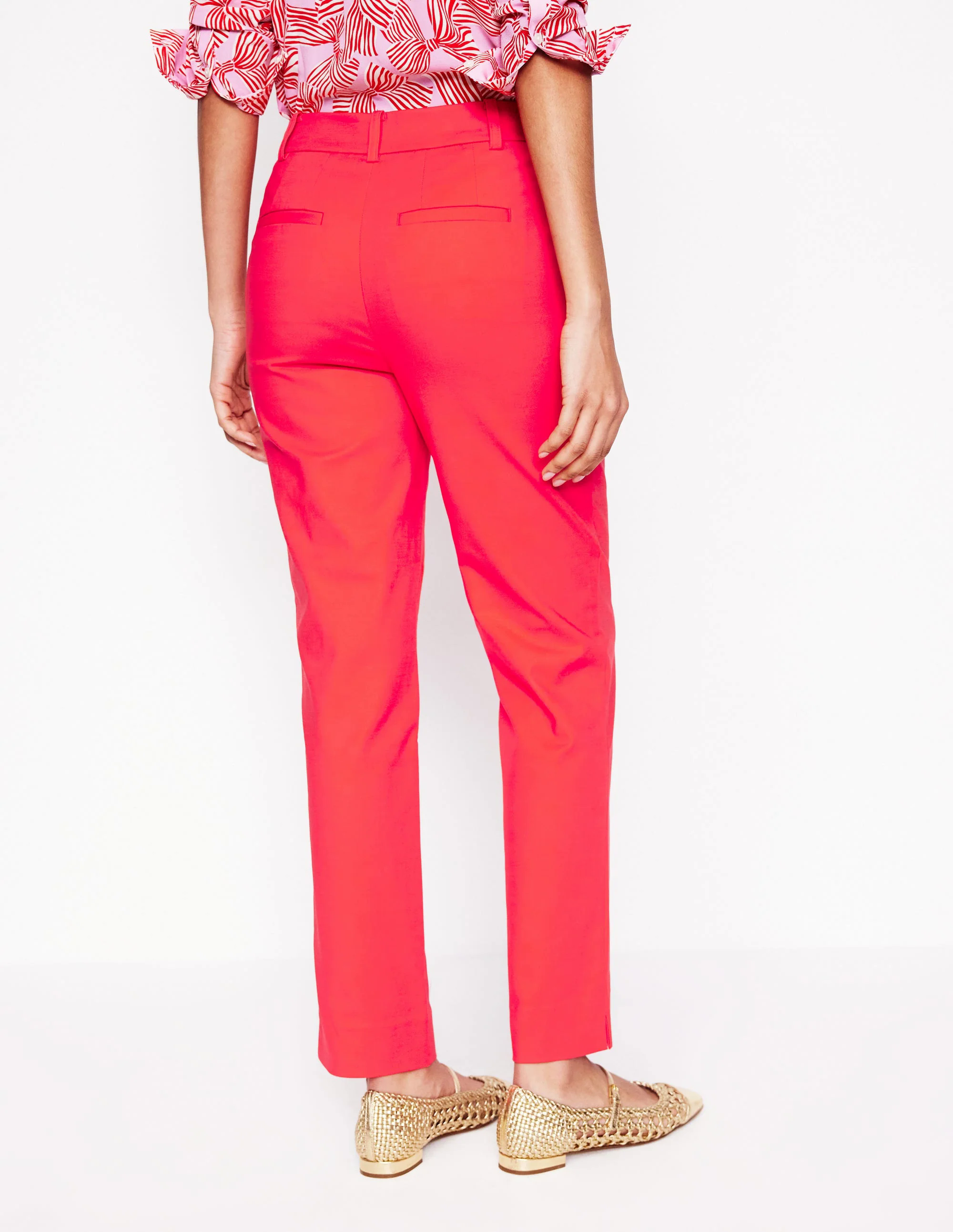 Richmond 7/8 Pants-Strawberry Tart Red