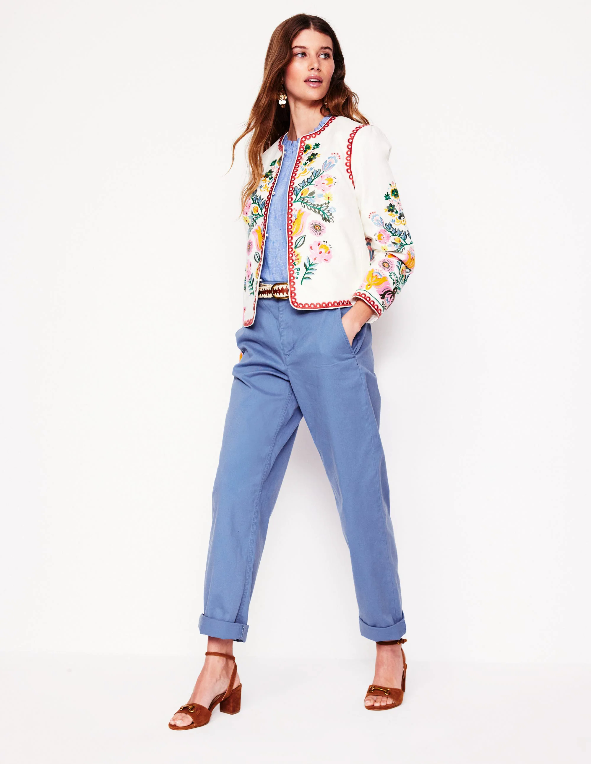 Barnsbury Chino Pants-Blue River