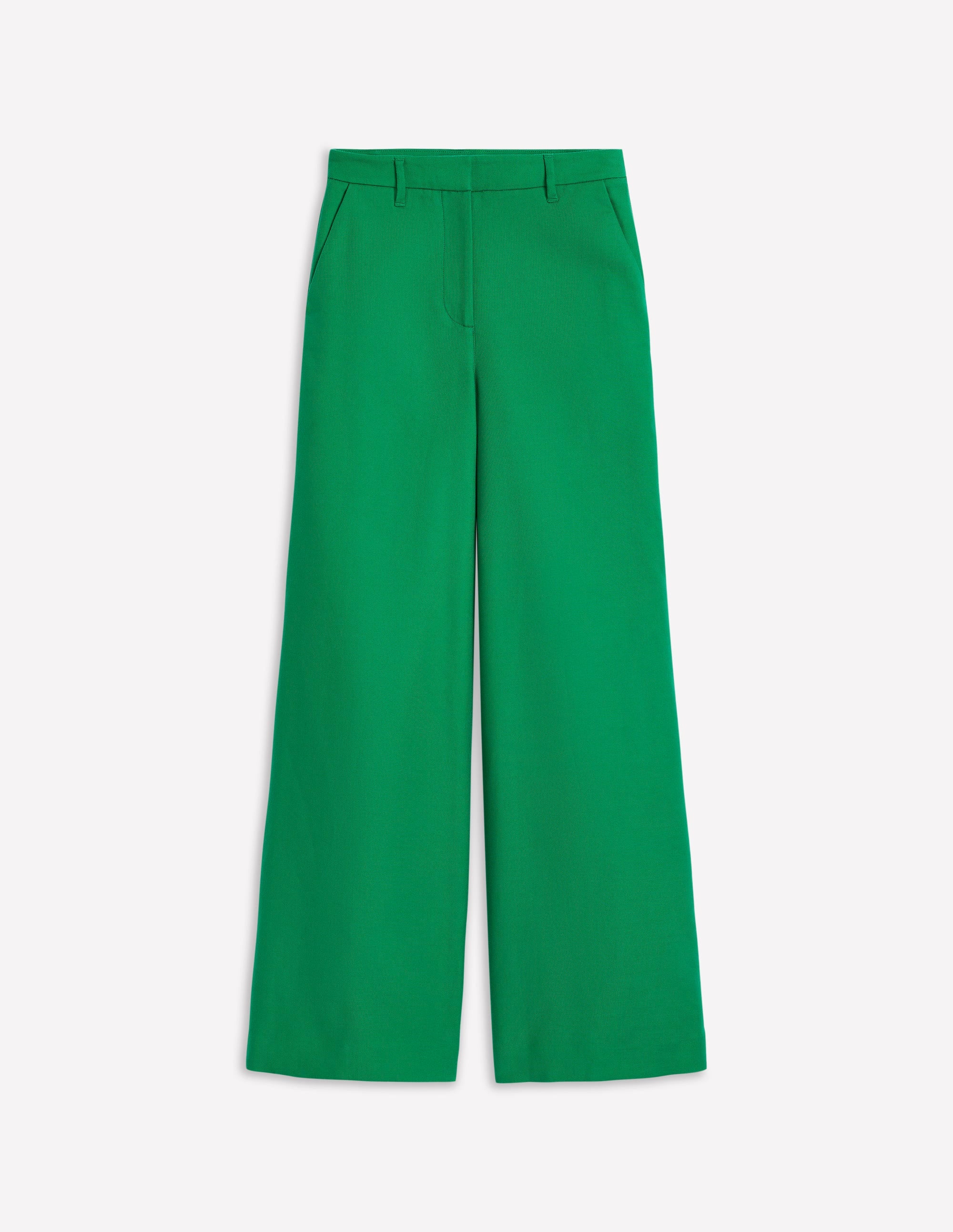 Wide Flare Pants-Rich Emerald
