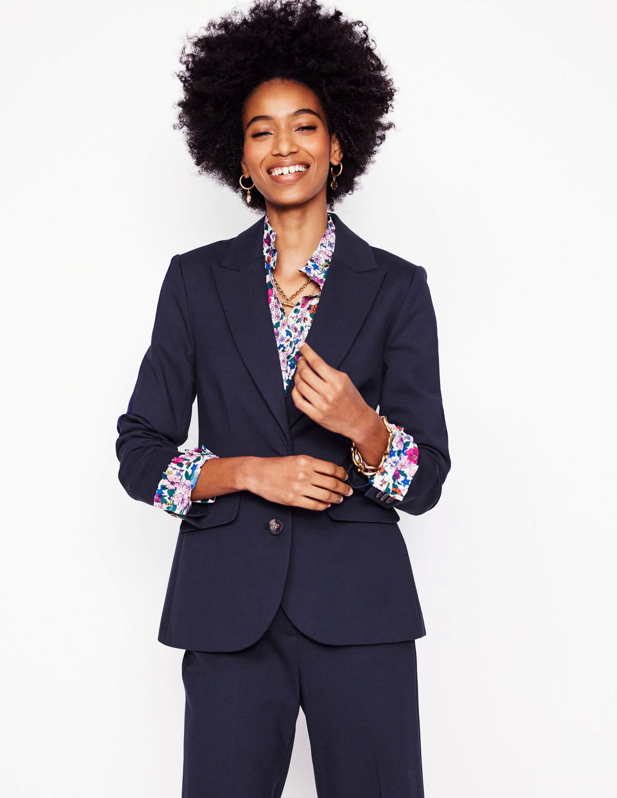 Marylebone Ponte Blazer-Navy