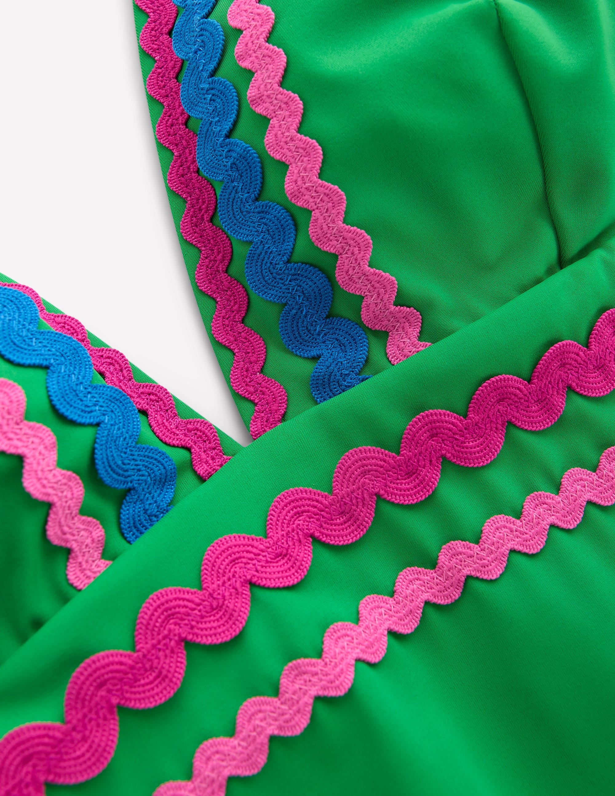 Porto V-Neck Swimsuit-Bright Green Rik Rak