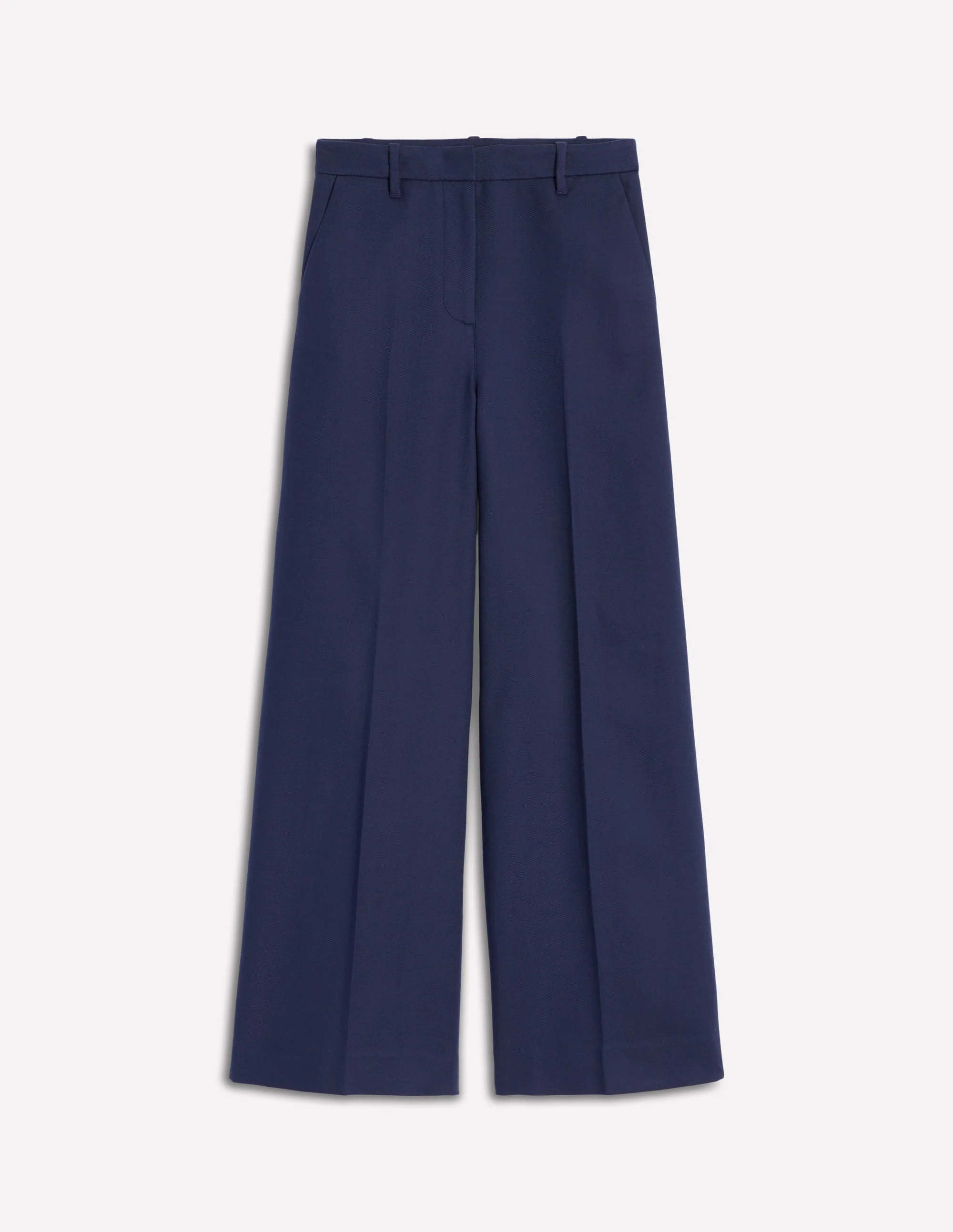 Wide Flare Pants-Navy