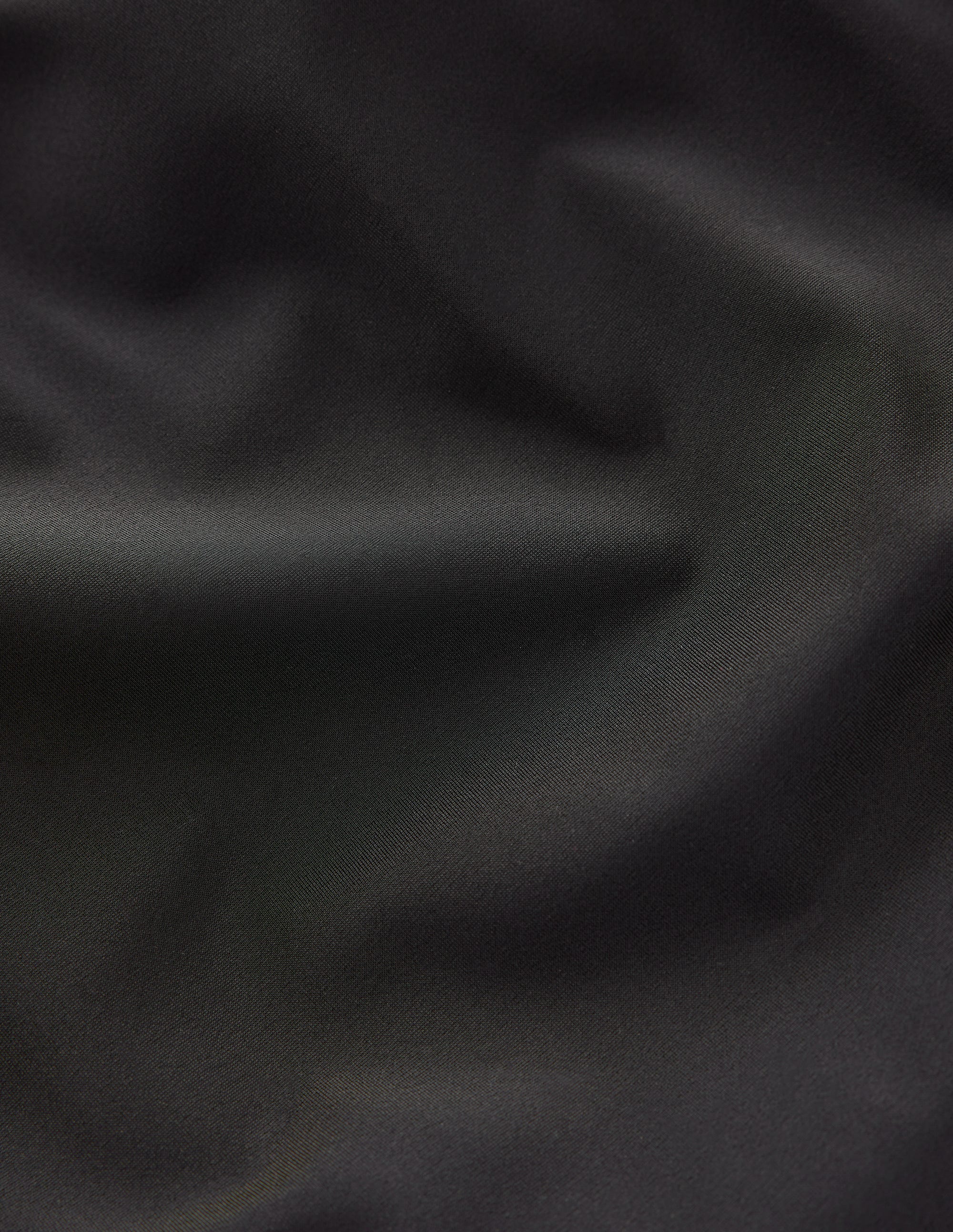 Slash Neck Tie Swimsuit-Black