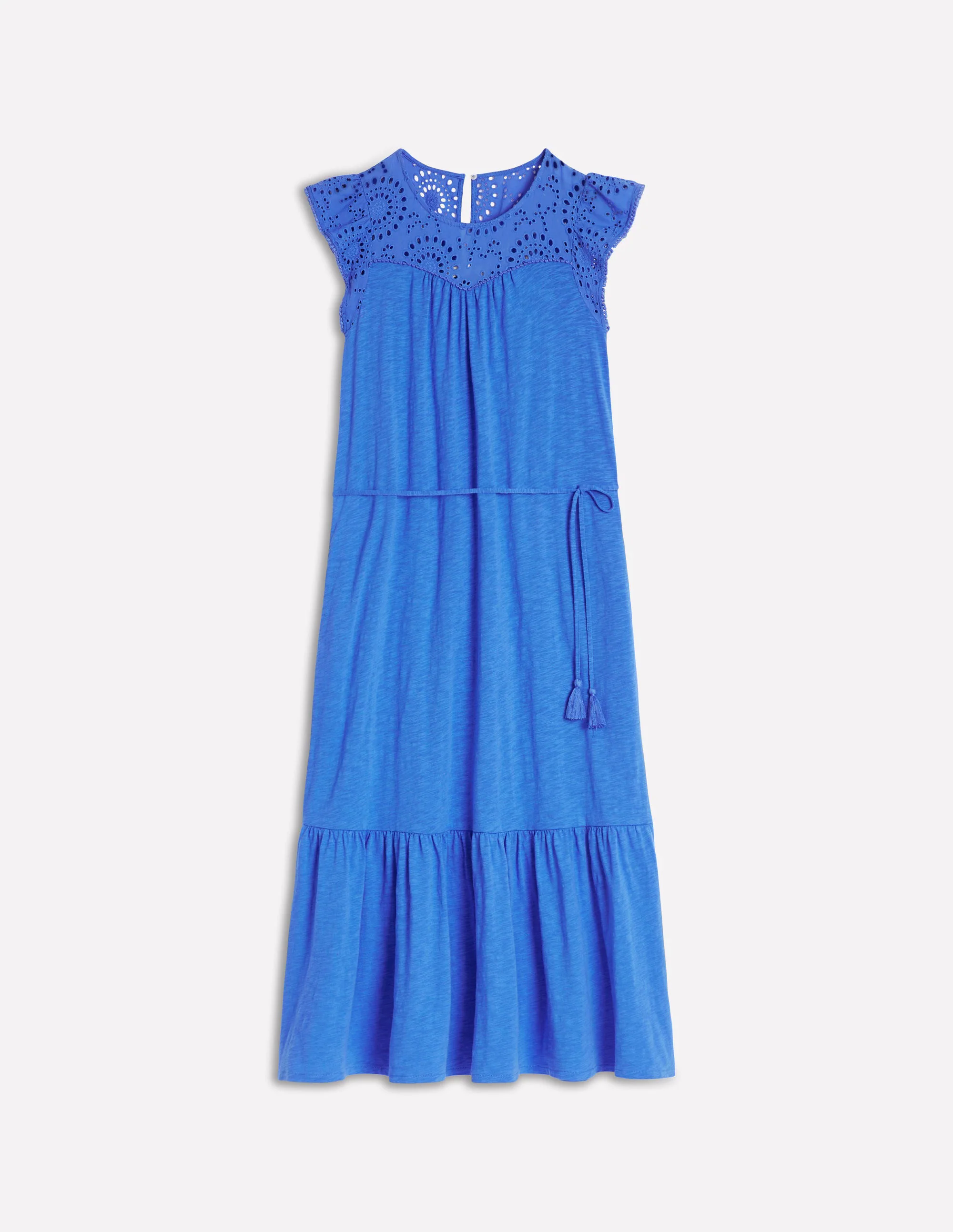 Juliet Broderie Midi Dress-Gallery Blue