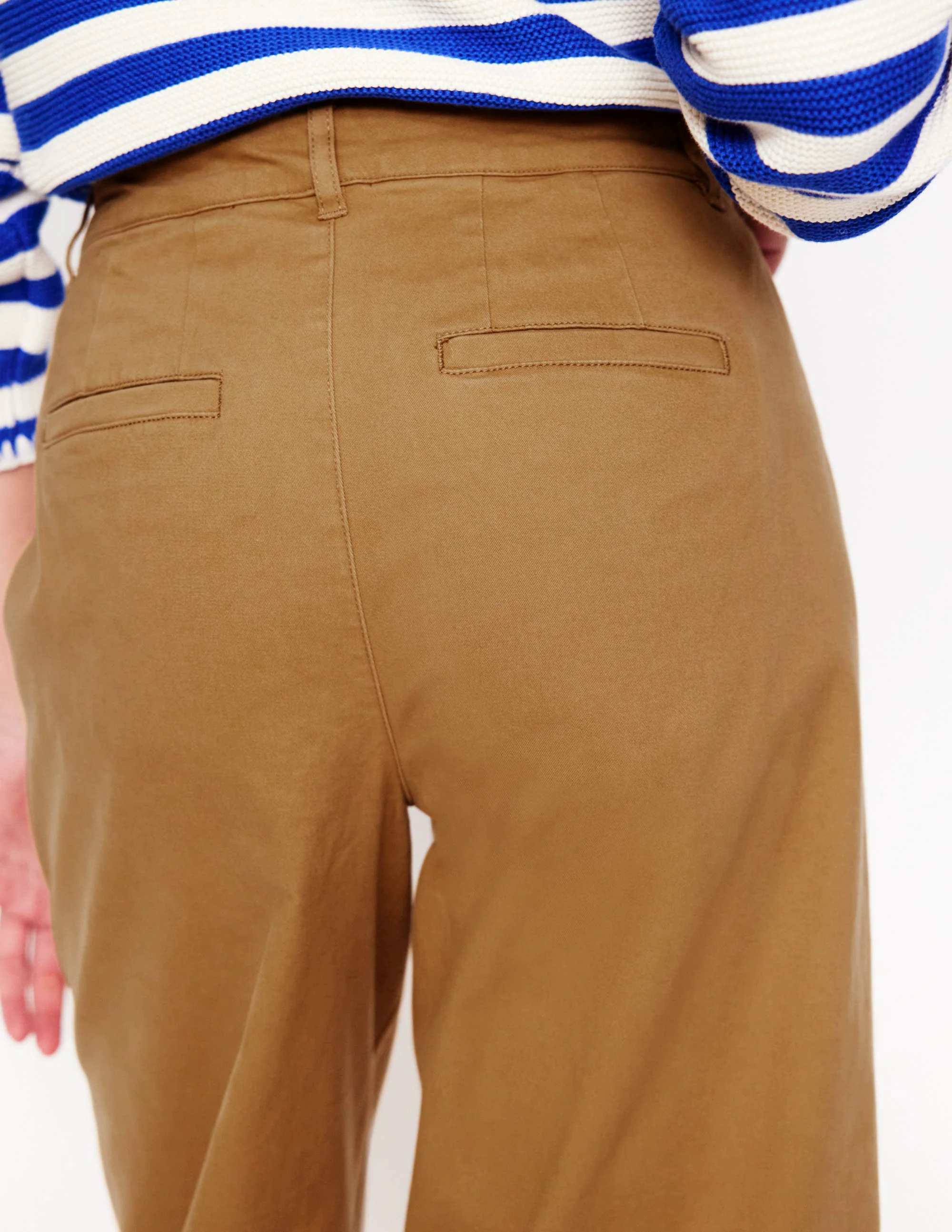 Barnsbury Crop Chino Pants-Hazelnut Brown