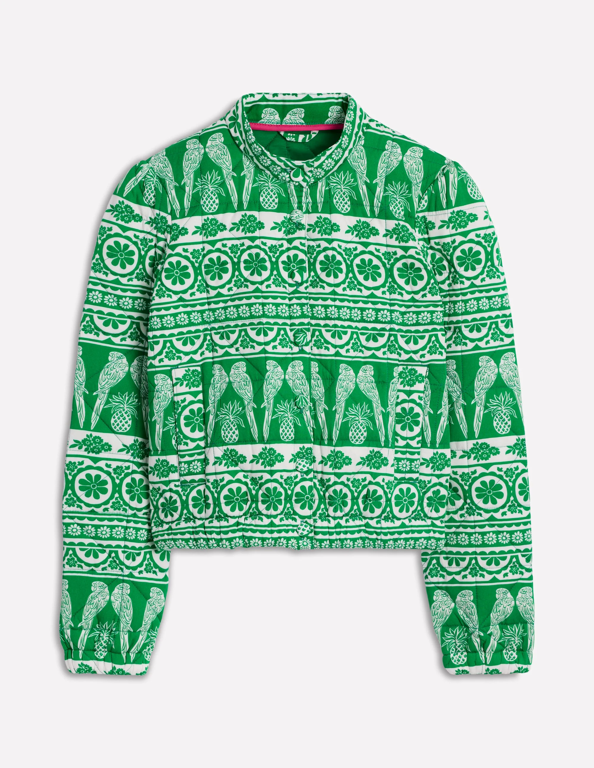 Highbury Quilted Jacket-Ornate Tropics