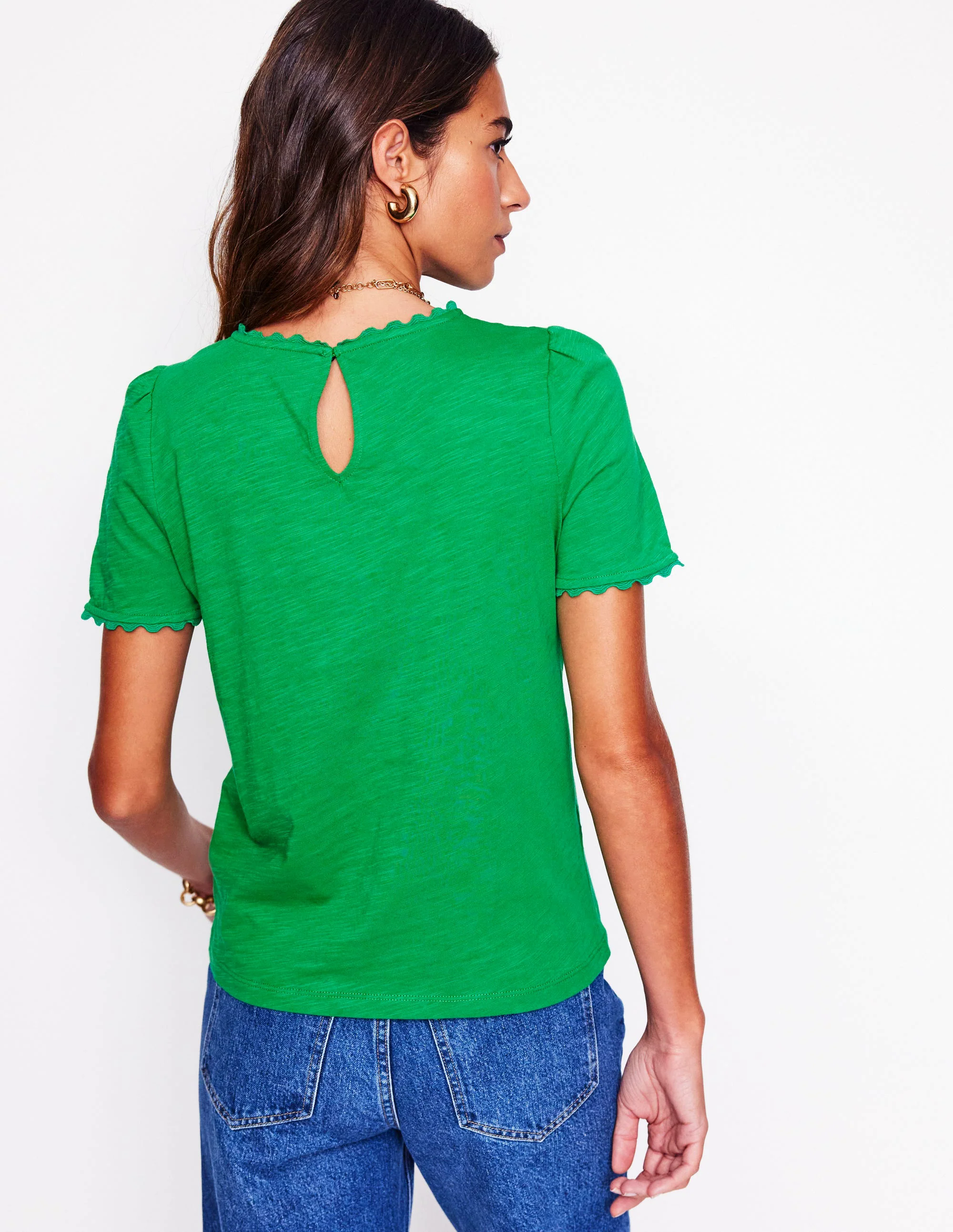 Ali Ricrac T-shirt-Rich Emerald