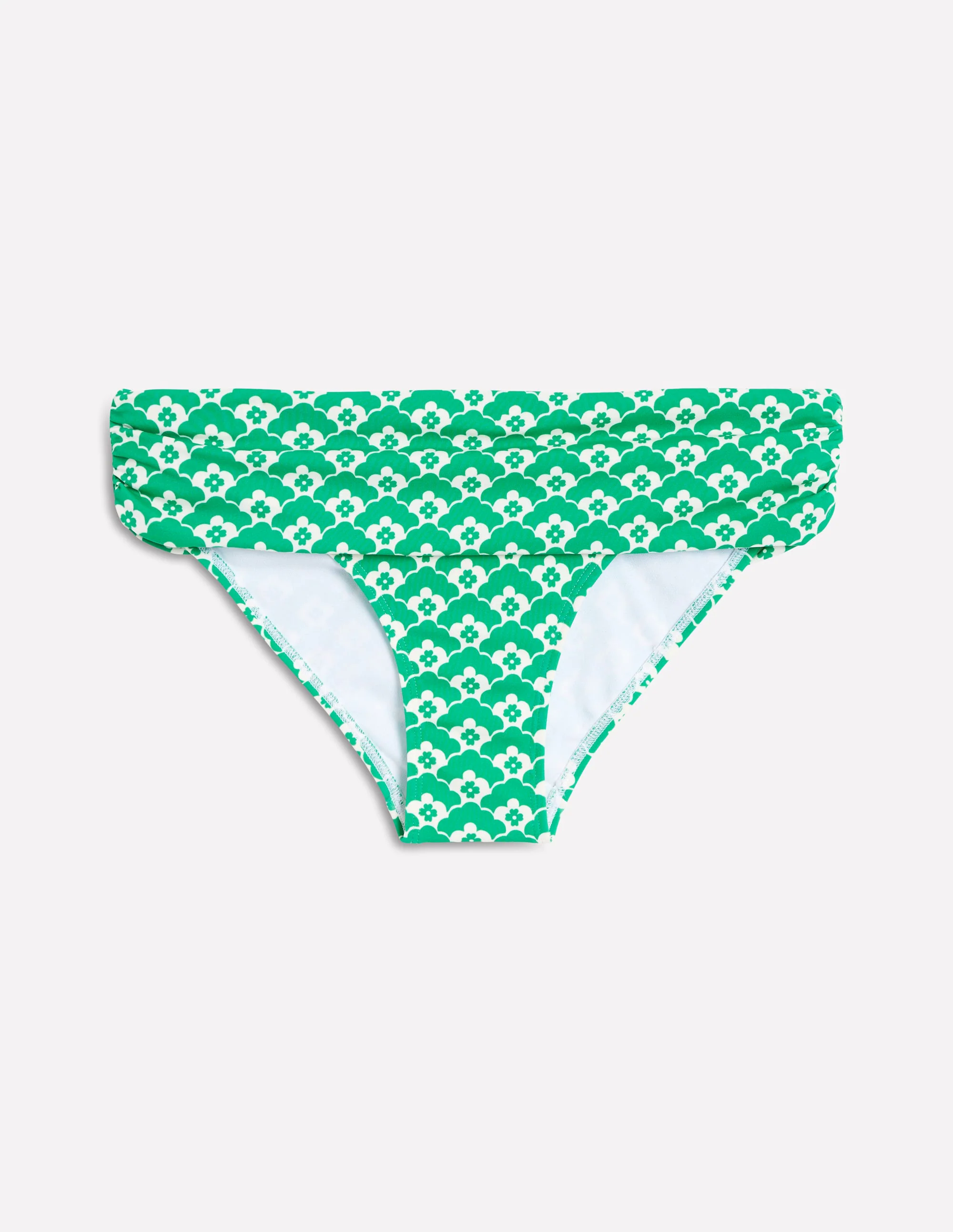 Classic Fold Bikini Bottoms-Green Cloud Terrace