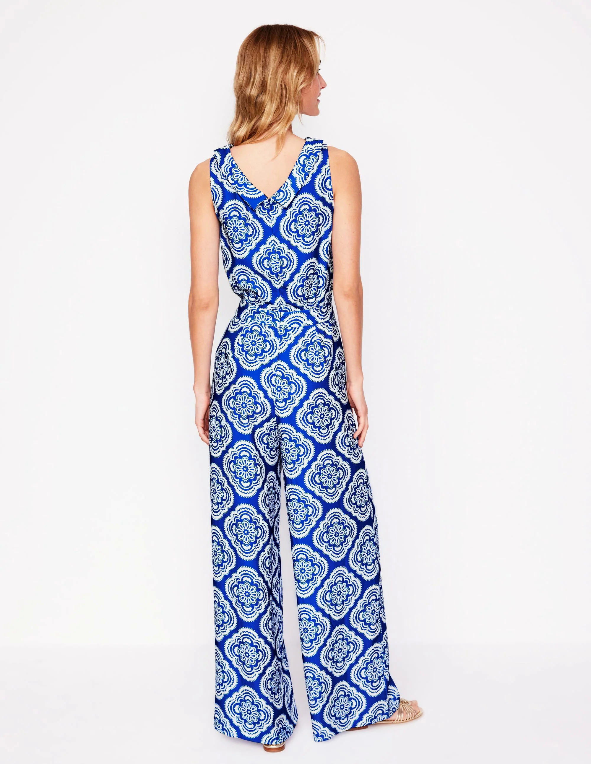 Clarissa Jumpsuit-Gallery Blue, Botanic Blush