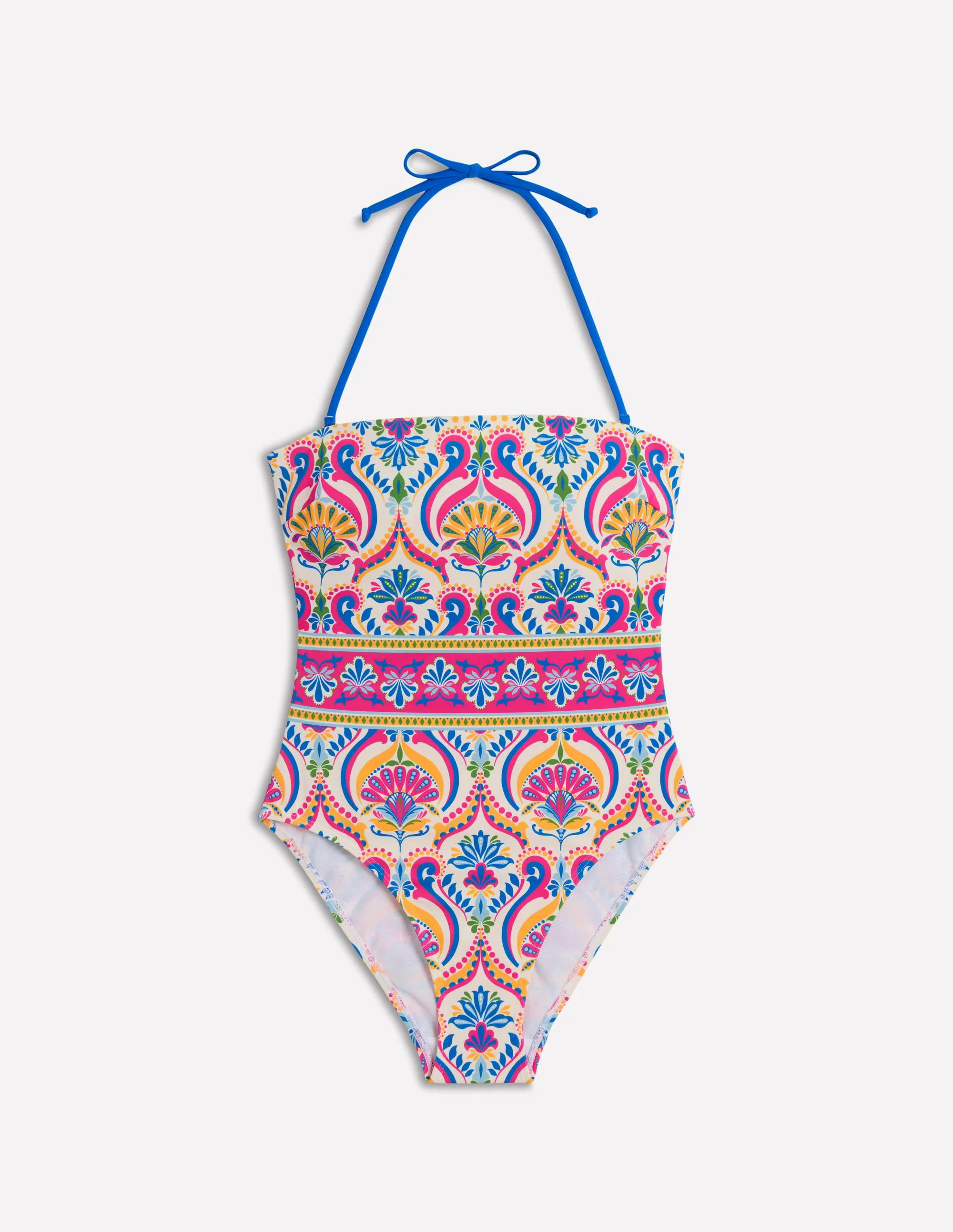 Paros Bandeau Swimsuit-Multi, Ornamental Floral